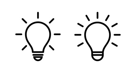 Lamp icon vector illustration. Light bulb sign and symbol. idea symbol.