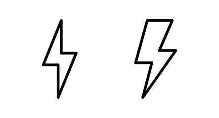 Lightning icon vector illustration. electric sign and symbol. power icon. energy sign