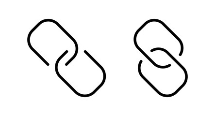 Link icon vector illustration. Hyperlink chain sign and symbol