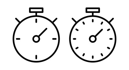 Obraz premium stopwatch icon vector illustration. Timer sign and symbol. Countdown icon. Period of time