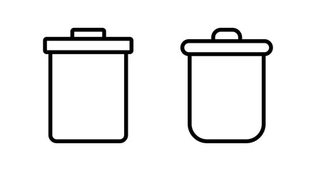Trash icon vector illustration. trash can icon. delete sign and symbol.