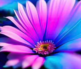 Obraz premium beautiful abstract background with blue flowers