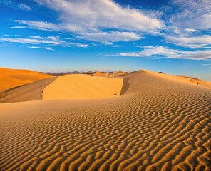 wadi, iran-november: sand national sands desert. sunset with a red stripes.