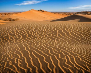 wadi, iran-november: sand national sands desert. sunset with a red stripes.
