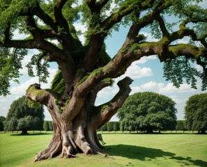 the green tree. the trees. the nature of the environment.
