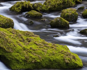 the mountain stream in norway.