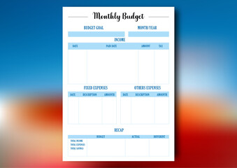vektor premium l template rencana budget untuk jadwal harian bisa hemat.