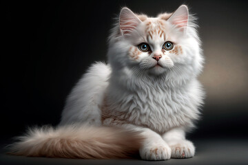 white Persian cat. Generative AI