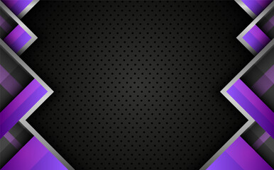 Abstract technology dark gaming banner backdrop template