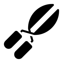 pruning shears glyph icon
