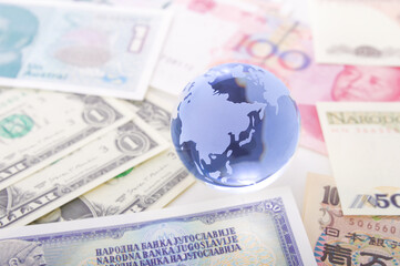 グローバルな金融取引のイメージ - obrazy, fototapety, plakaty