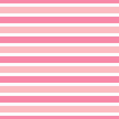 Pink striped pastel  pattern . Abstract colored seamless background with horizontal stripes. 