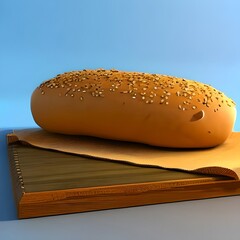 loaf of bread on wooden table