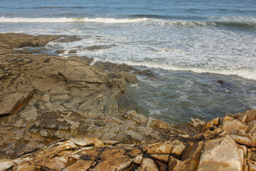 Fototapeta na wymiar the Cantabrian sea from the rocks