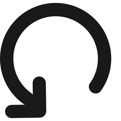 rotate icon isolated 