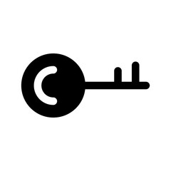 Key Icon Vector Symbol Design Illustration