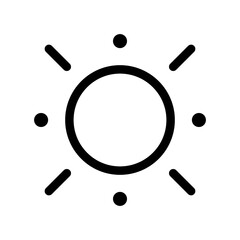 Brightness Icon Vector Symbol Design Illustration