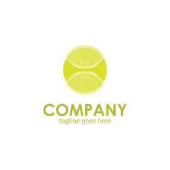 Company Logo Design Template with a simple shape. Perfect for business, company, mobile, app, etc.