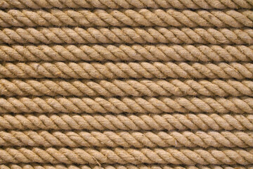 rough natural rope texture for background, twisted rope - 566438183