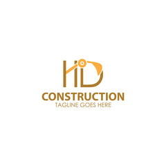 Construction Logo Design Template with Construction icon. Perfect for business, company, mobile, app, etc.