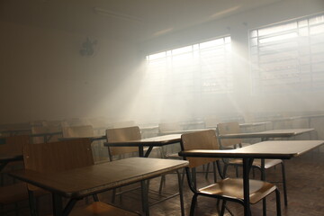 Classroom with fog 3