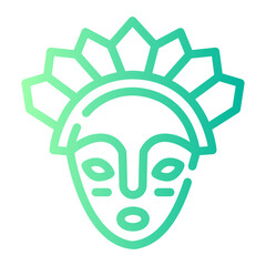 african gradient icon