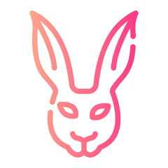 rabbit gradient icon