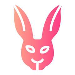 rabbit gradient icon