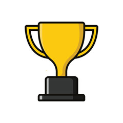 trophy icon vector design template simple and modern