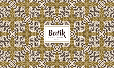 Ethnic Batik Indonesian kawung floral patterns