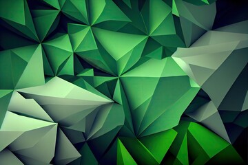 Abstract background. Abstract green background with triangles. Backgrounds abstract