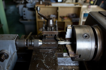 Where parts are made with a lathe