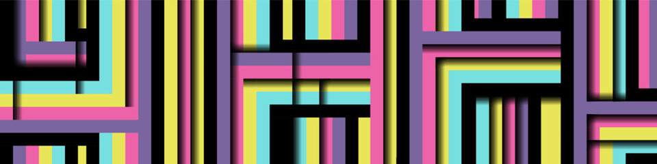 Geometric background with color stripes pattern. Abstract wallpaper. Modern horizontal background Vector EPS 10