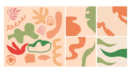 abstract minimalist hand drawing element