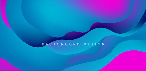 Fluid waves abstract background for covers, templates, flyers, placards, brochures, banners