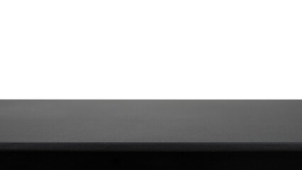 Black table isolated in white for display product