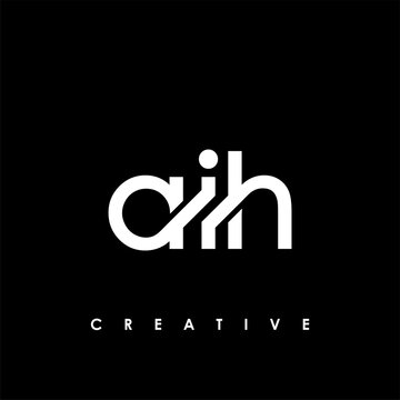AIH Letter Initial Logo Design Template Vector Illustration