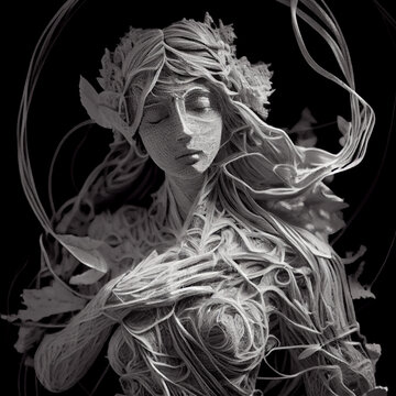 regal goddess of the wood