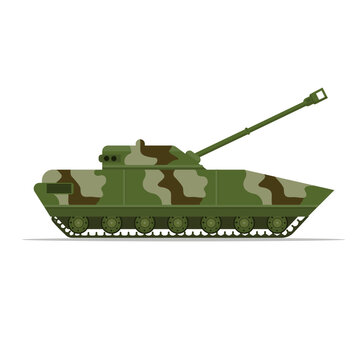 Tank Vehicle Transportation Military War Machinary Technology Vector Illustration.Tank Vehicle Transportation Military War Machinary Technology Vector Illustration.