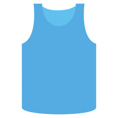 blue t shirt. undershirt icon illustration