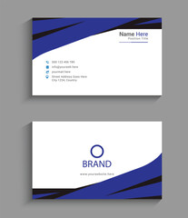 new simple and modern business card design template 