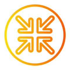 minimize gradient icon