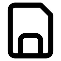 Disk line icon