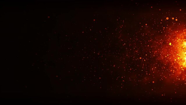 red fire flares effects background. video 4k