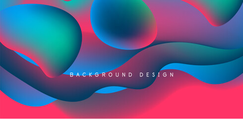 Fluid waves abstract background for covers, templates, flyers, placards, brochures, banners