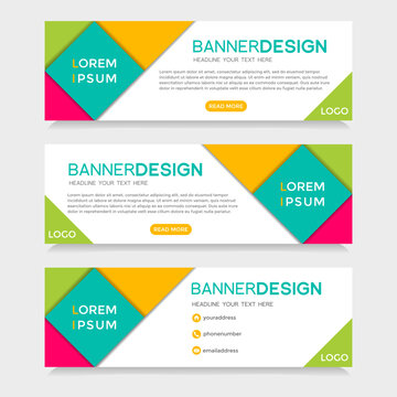 Abstract Web banner design background or header Templates