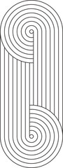 Abstract stripe line element