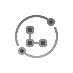 agile two tone gradient icon