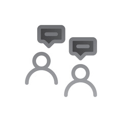 Fototapeta premium customer two tone gradient icon