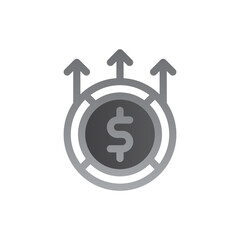 Revenue two tone gradient icon